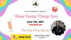 THAY cocktail making event banner