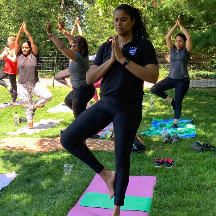 NYPD’s Mindful Movement class in Central Park on June 16th, 2021 ...