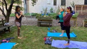 Harlem Grown - Three and a half acres - backyard yoga in Harlem